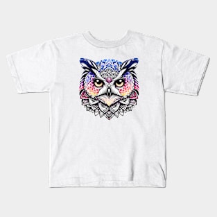 Mystical Owl Mandala Kids T-Shirt